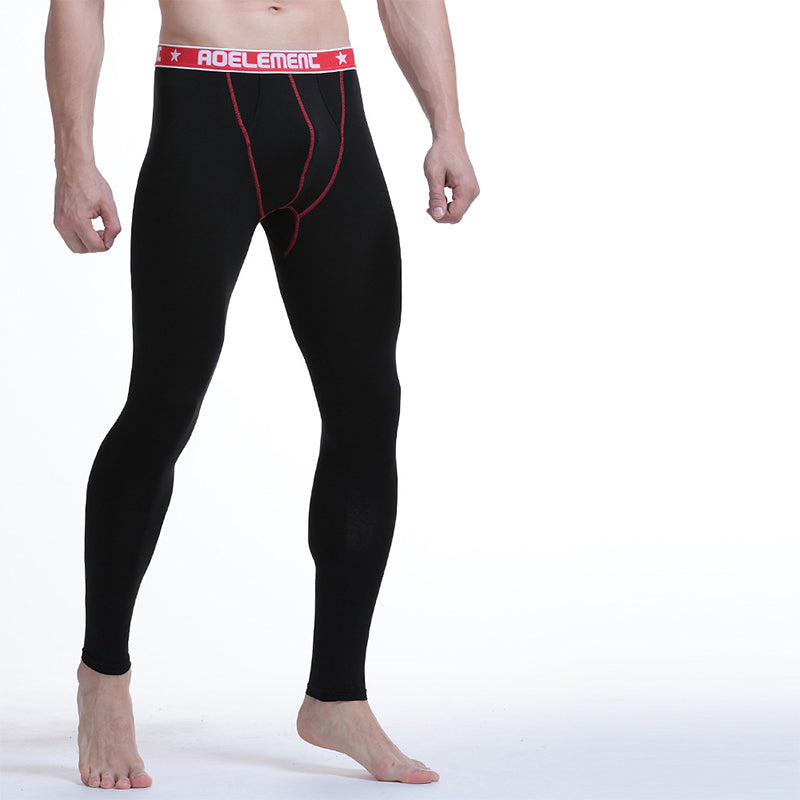 Men's 2 in 1 Colorful Dual Pouch Thermal Leggings