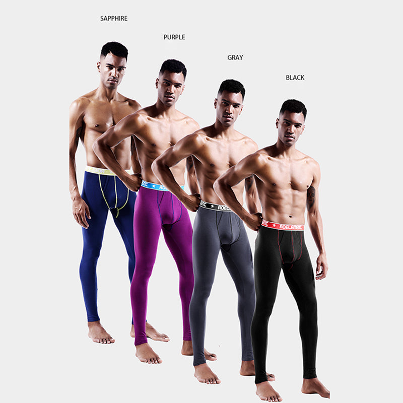Men's 2 in 1 Colorful Dual Pouch Thermal Leggings