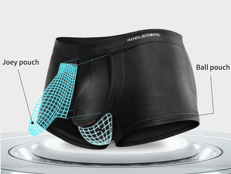 Men's Elephant Nose Dual Pouch Trunks