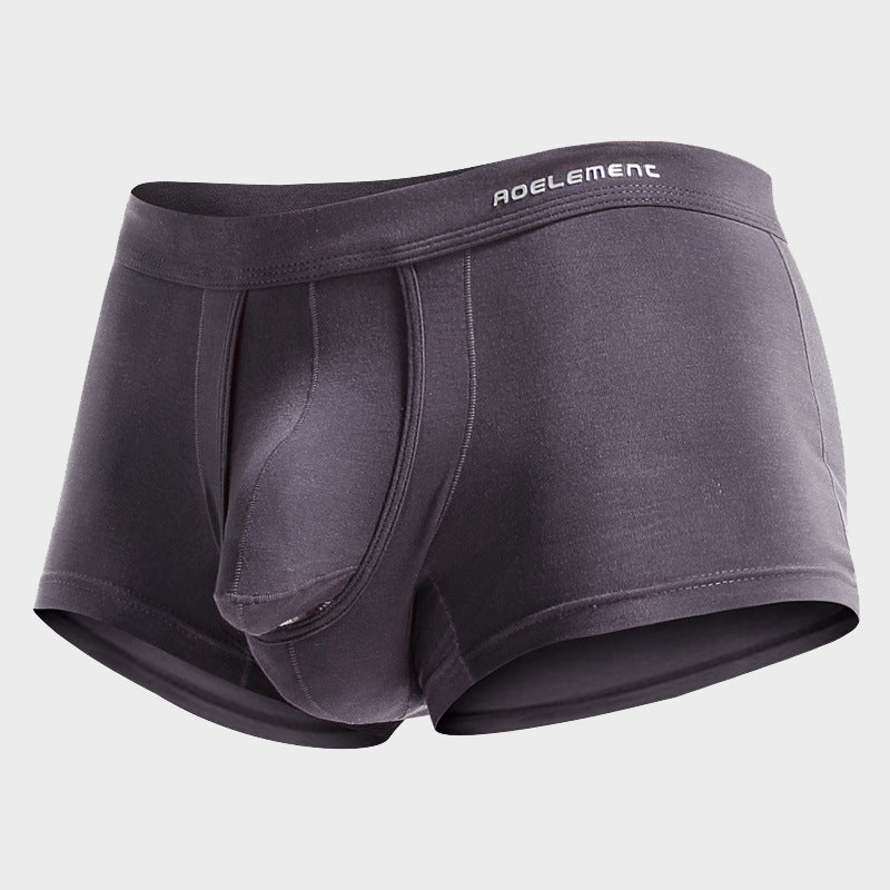 Men's Elephant Nose Dual Pouch Trunks