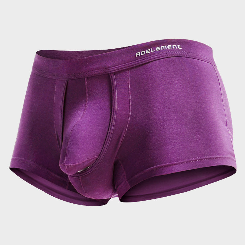 Men's Elephant Nose Dual Pouch Trunks