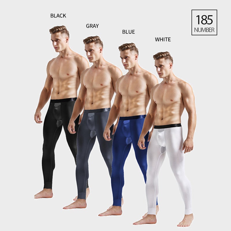 Men's 2-in-1 Kangaroo Dual Pouch Thermal Leggings