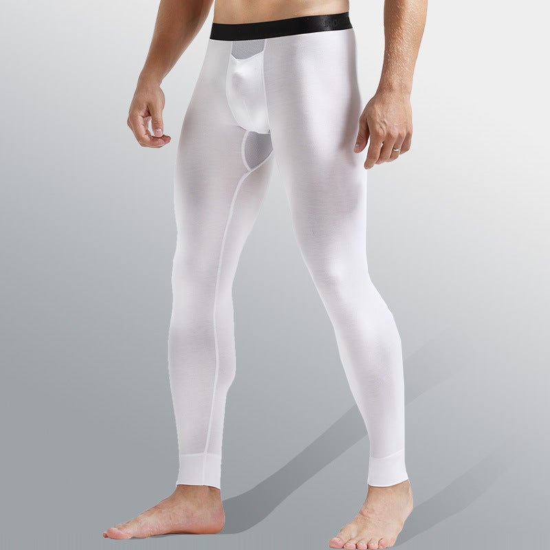 Men's 2-in-1 Kangaroo Dual Pouch Thermal Leggings