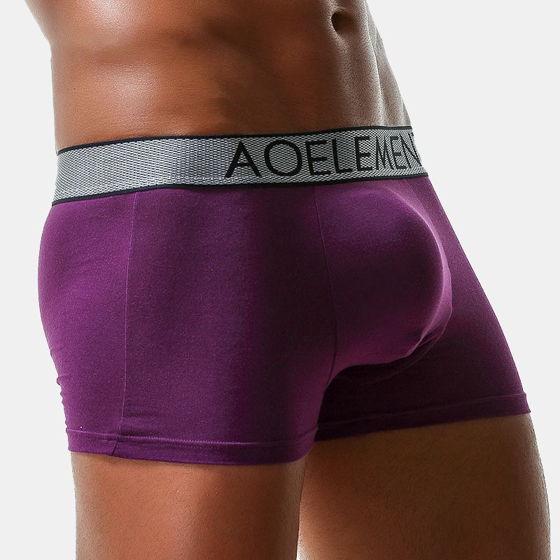 Aoelement Men's U Shaped Pouch Trunks-3 Pack