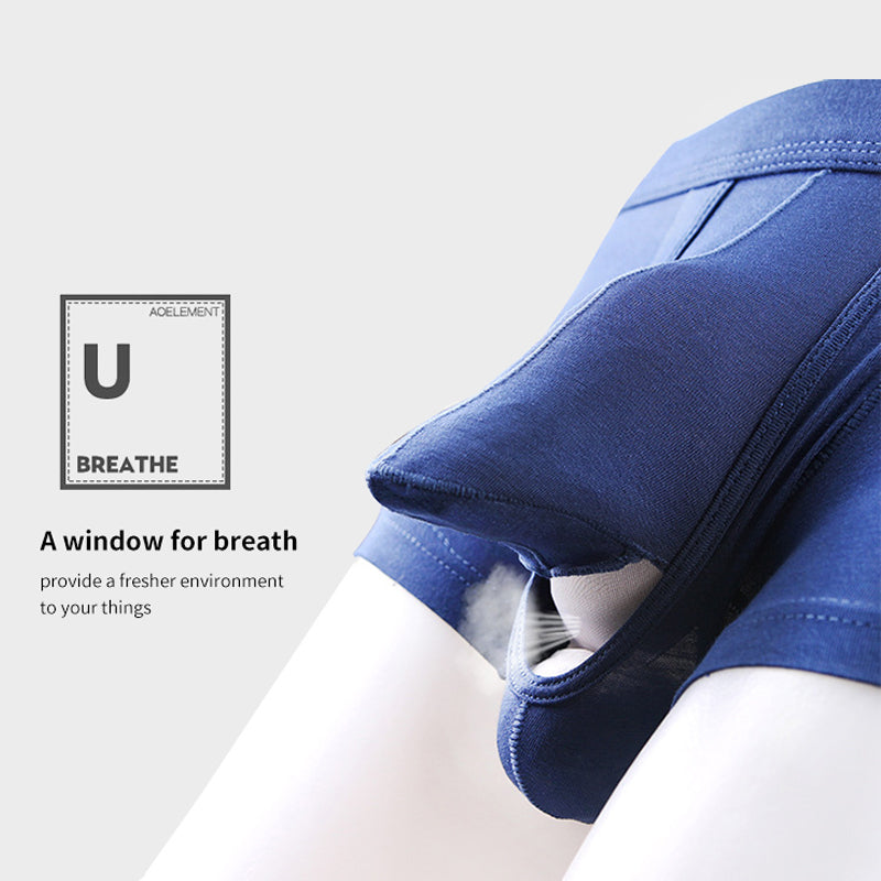 Men's Elephant Nose Dual Pouch Trunks