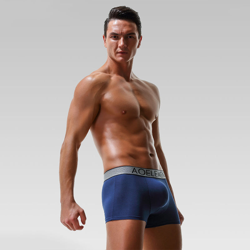 Aoelement Men's U Shaped Pouch Trunks-3 Pack